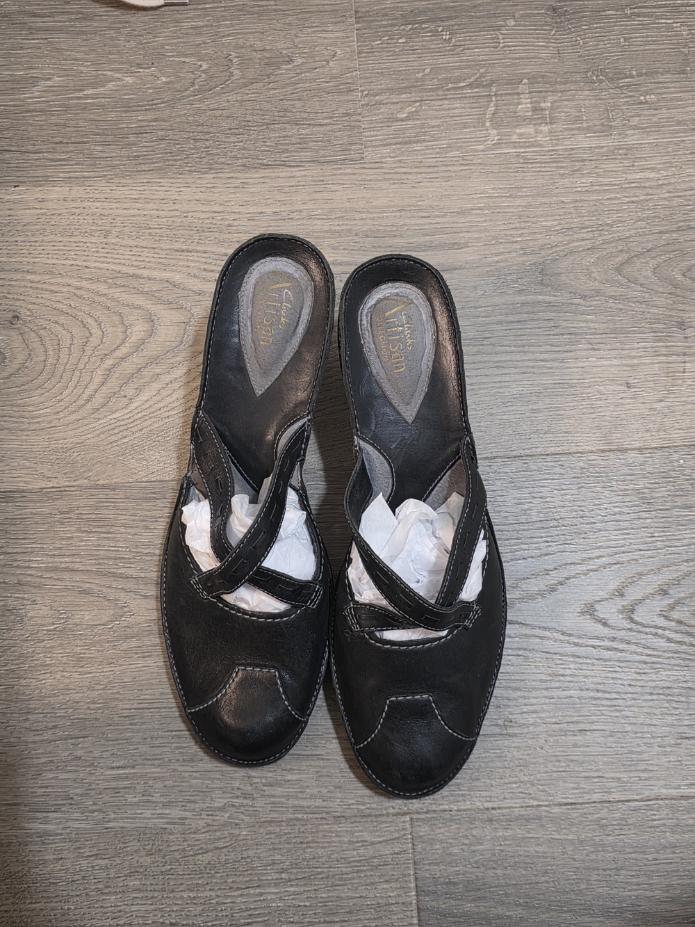 Artisan Collection Black Slip-On Mary Jane Mules